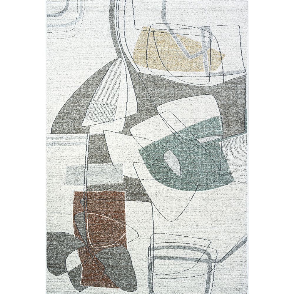 Dynamic Rugs 46007-6161 Polaris 3.11 Ft. X 5.7 Ft. Rectangle Rug in Ivory/Multi